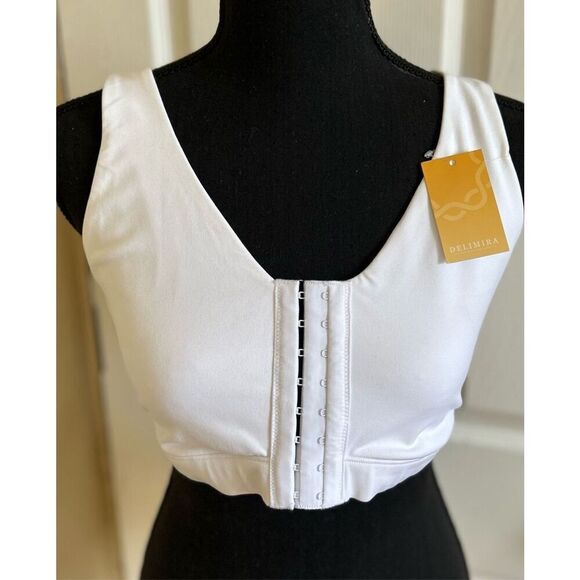 Delimira Front Closure Bra Size Large Plus - Picture 1 of 4